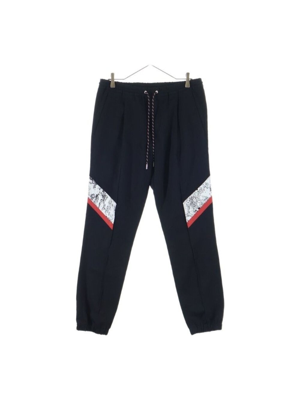 Dior Homme Contrast Panel Easy Trousers Pants Jogger Black
